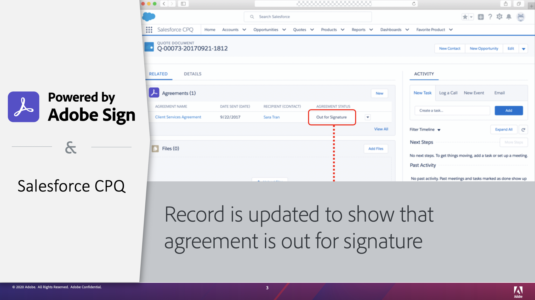 salesforce record is updated