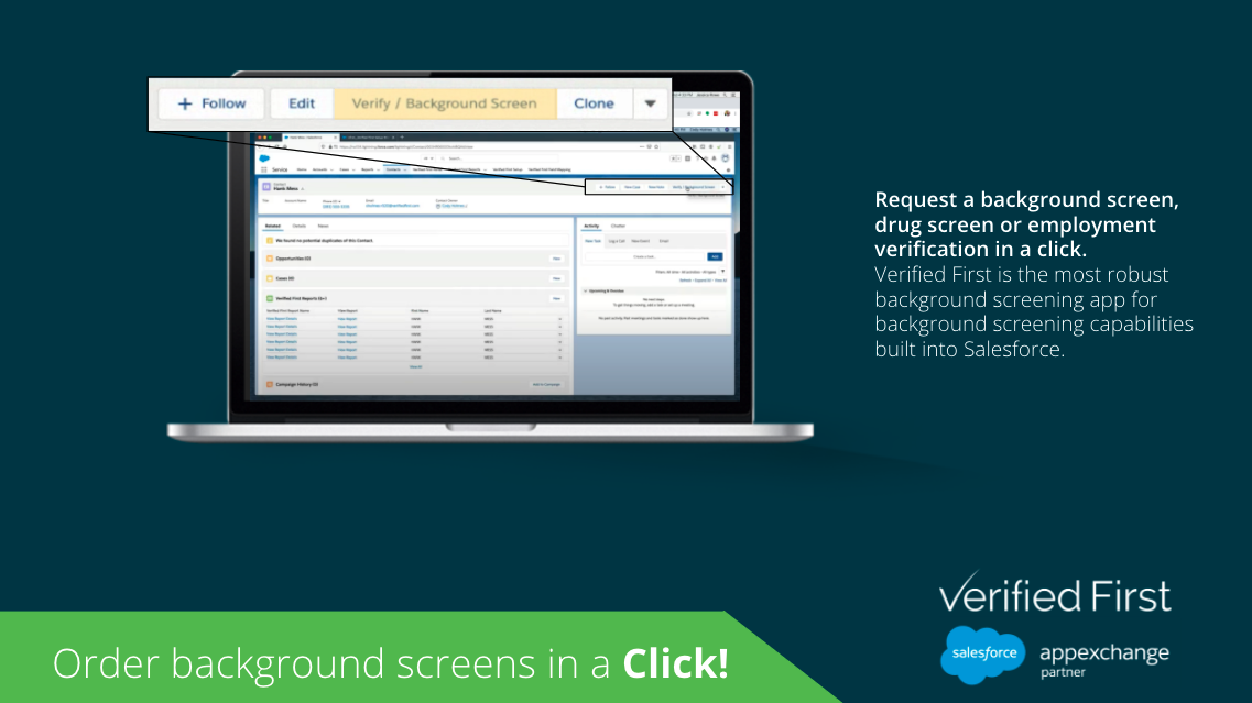 Background Screening for Salesforce: Verified First