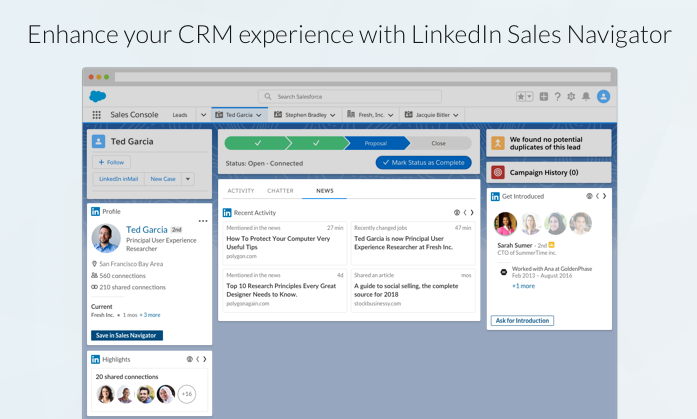 Use HubSpot's integration with LinkedIn Sales Navigator