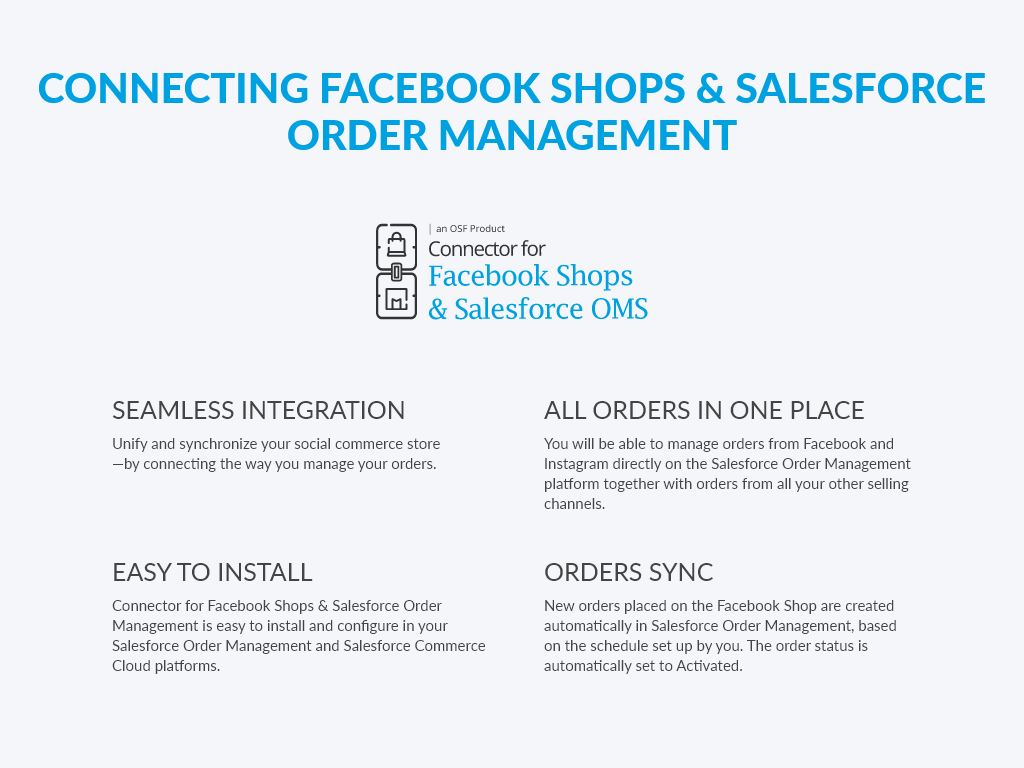 Connector for Facebook Shops & Salesforce Order Management