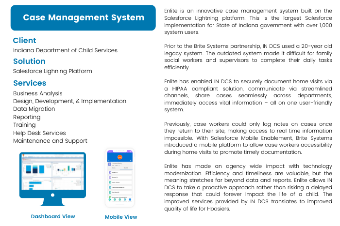 case study brite systems developed a cms for state of indiana ...