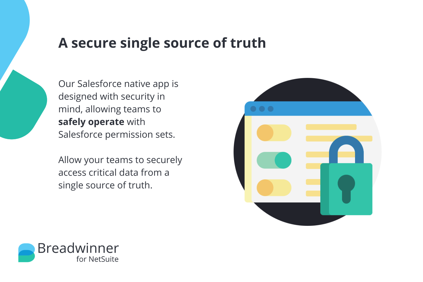 operate on a secure single source of truth