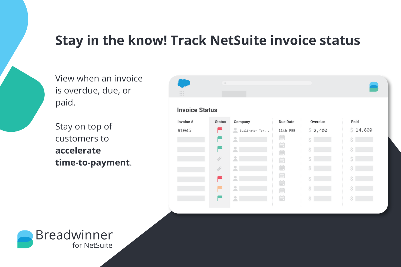 track your netsuite invoice status in salesforce