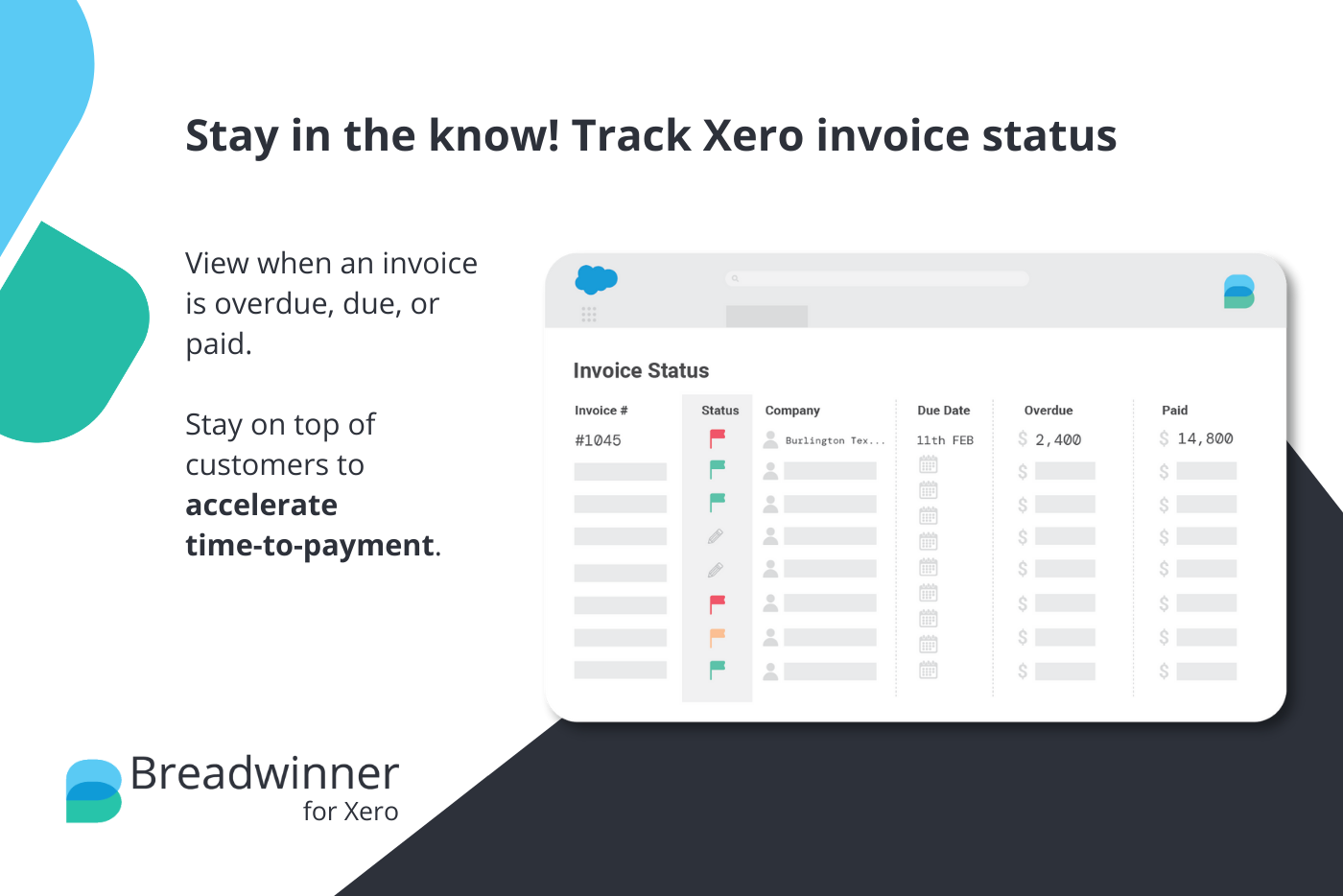 track xero invoice status in salesforce
