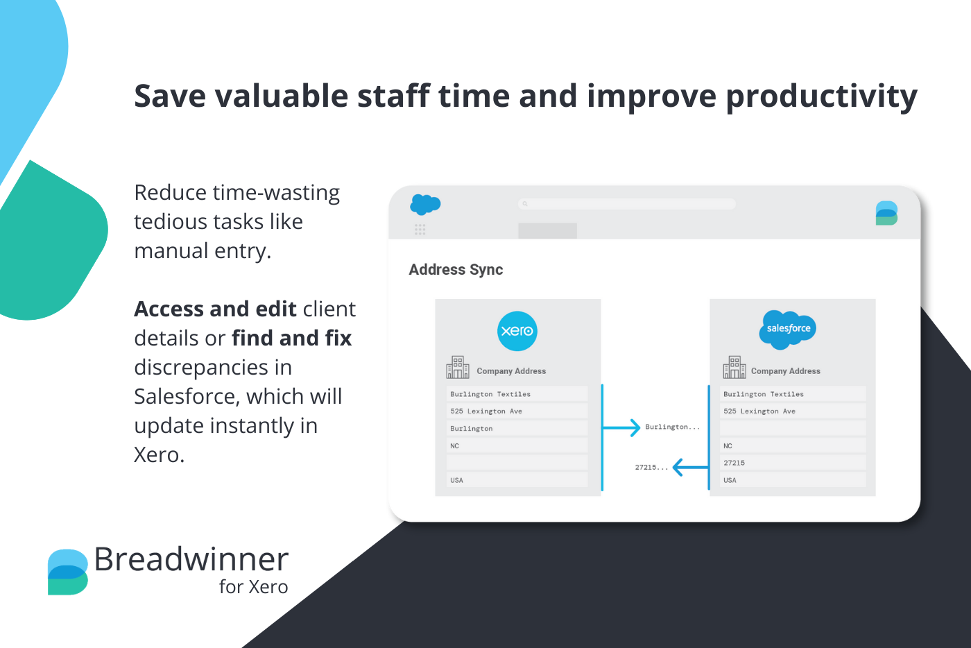 save staff time and reduce manual entry