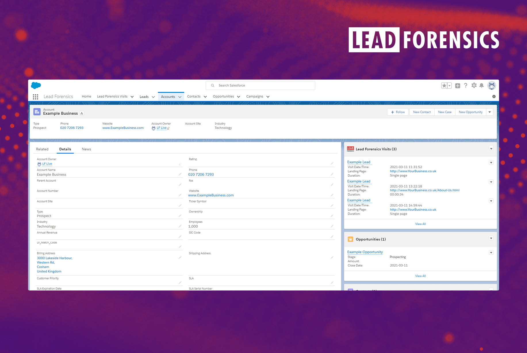 identified accounts inside salesforce