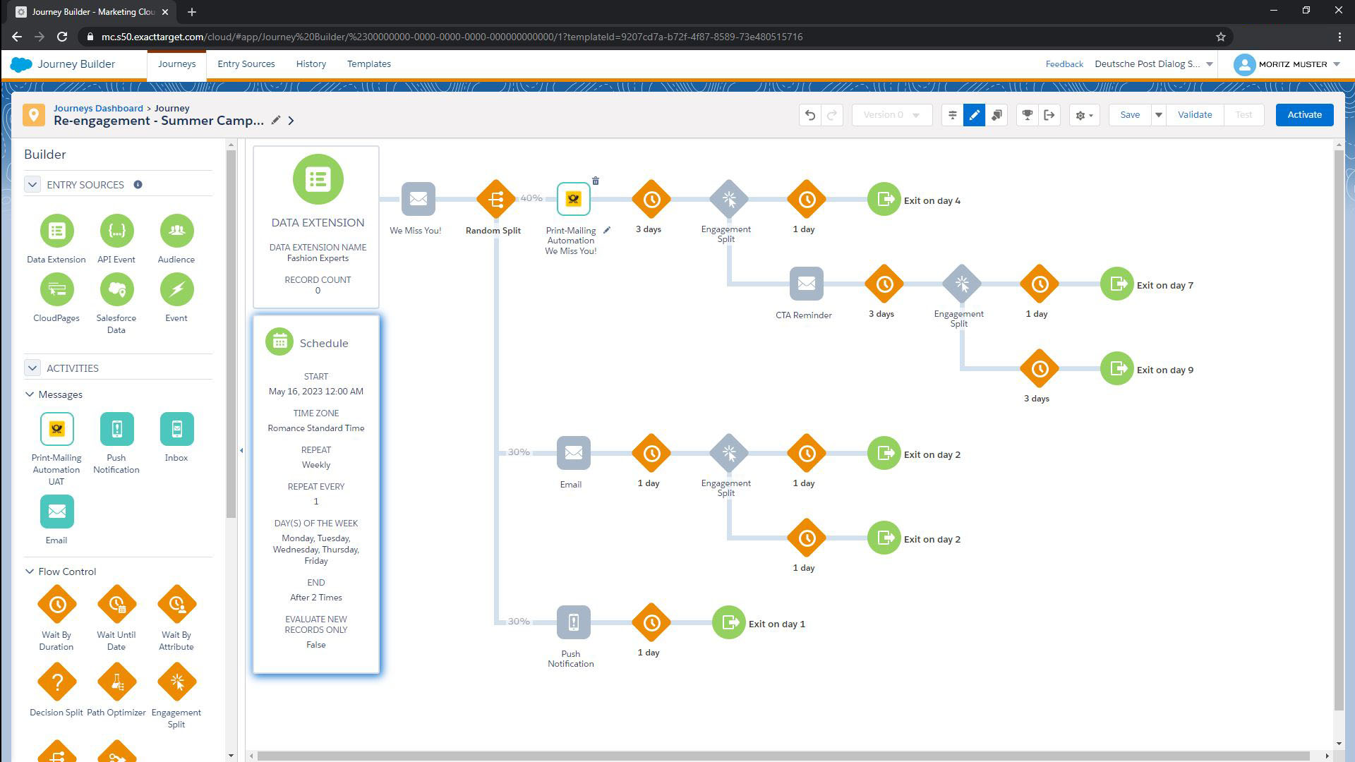 print mailing automation in salesforce marketing cloud