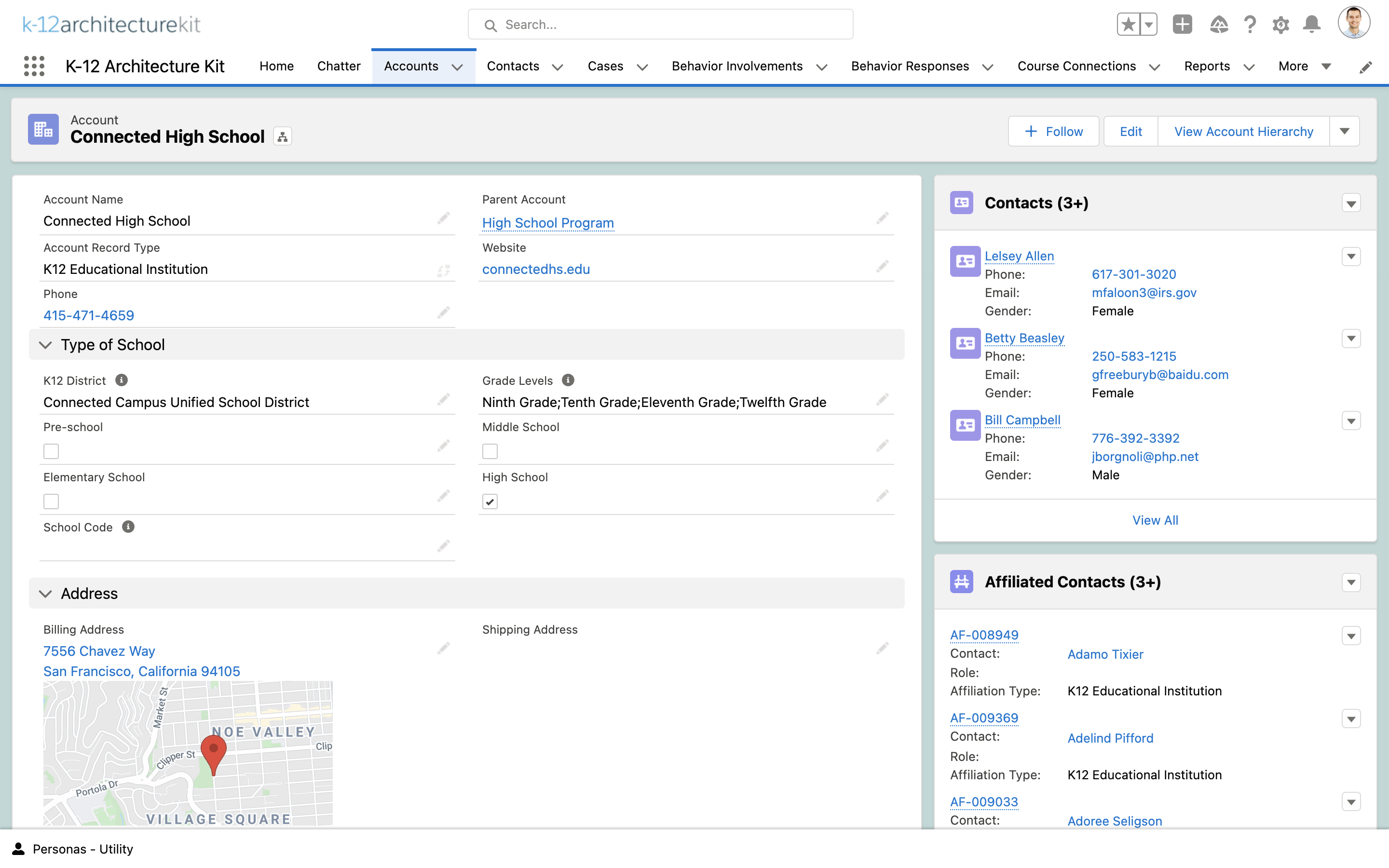 k 12 architecture kit salesforce org appexchange