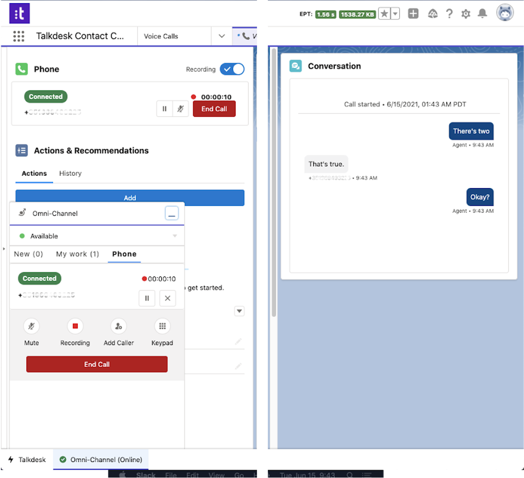 ensure visibility and monitor calls with live