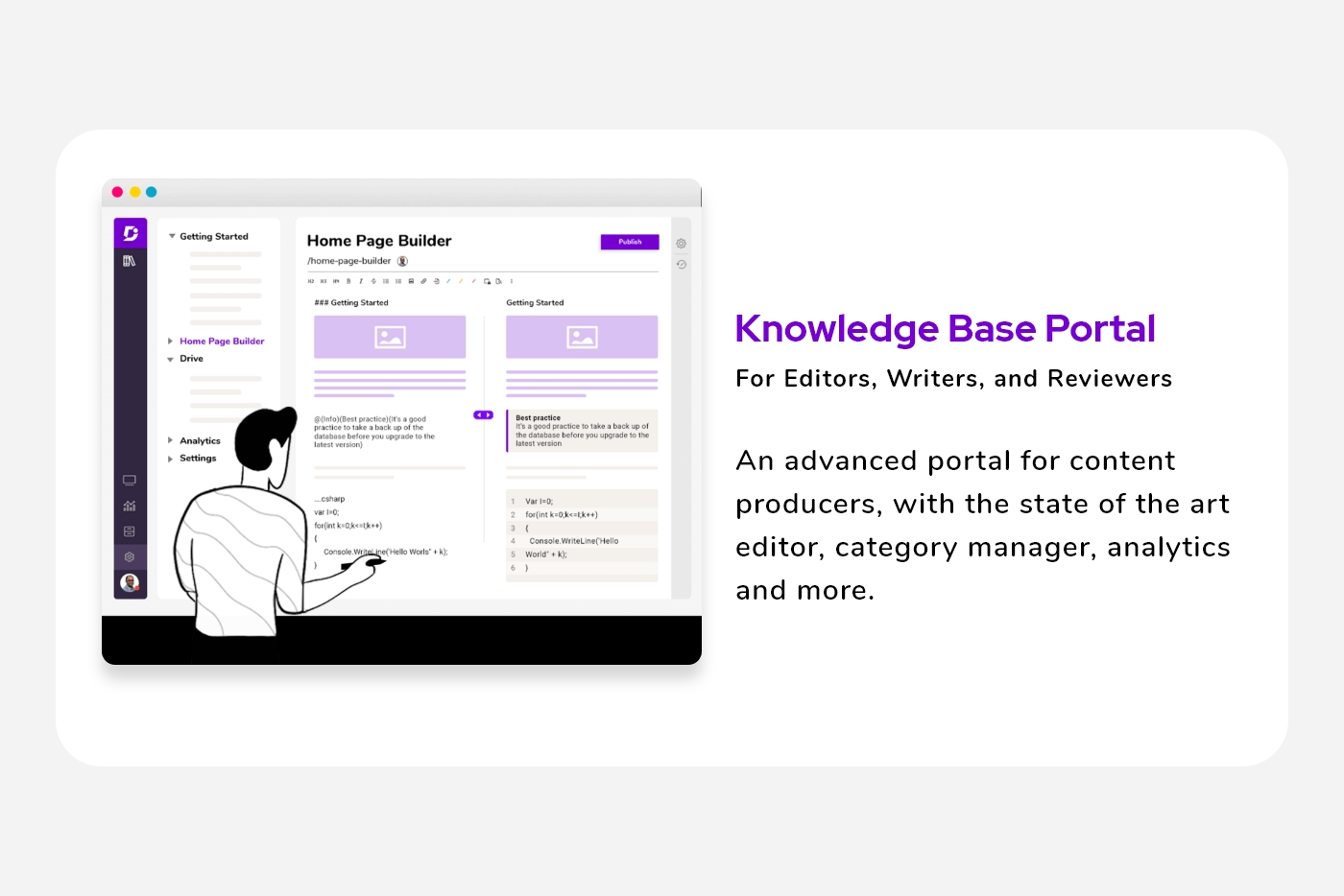knowledge base portal for editors writers and reviewers