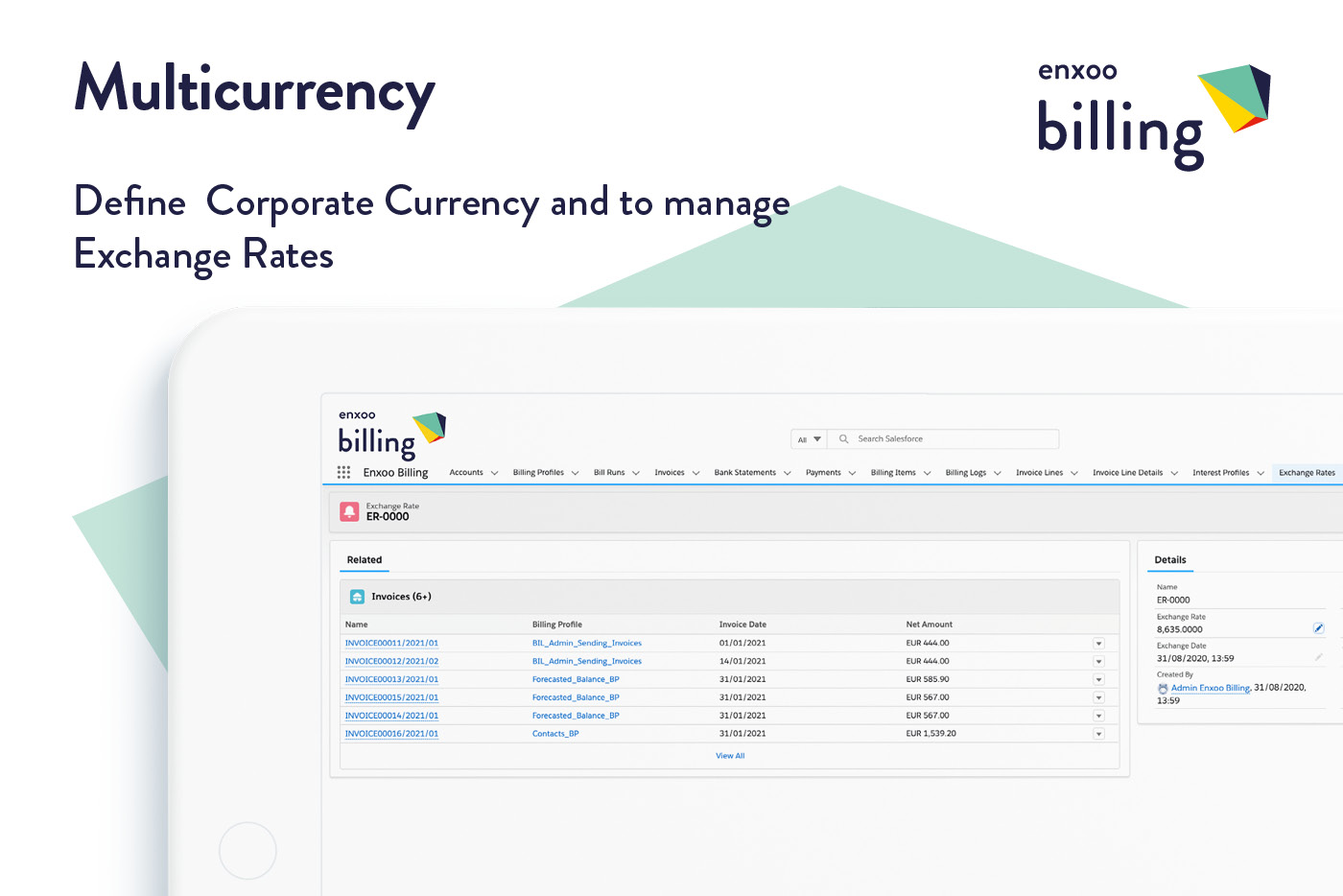 enxoo billing multi currency