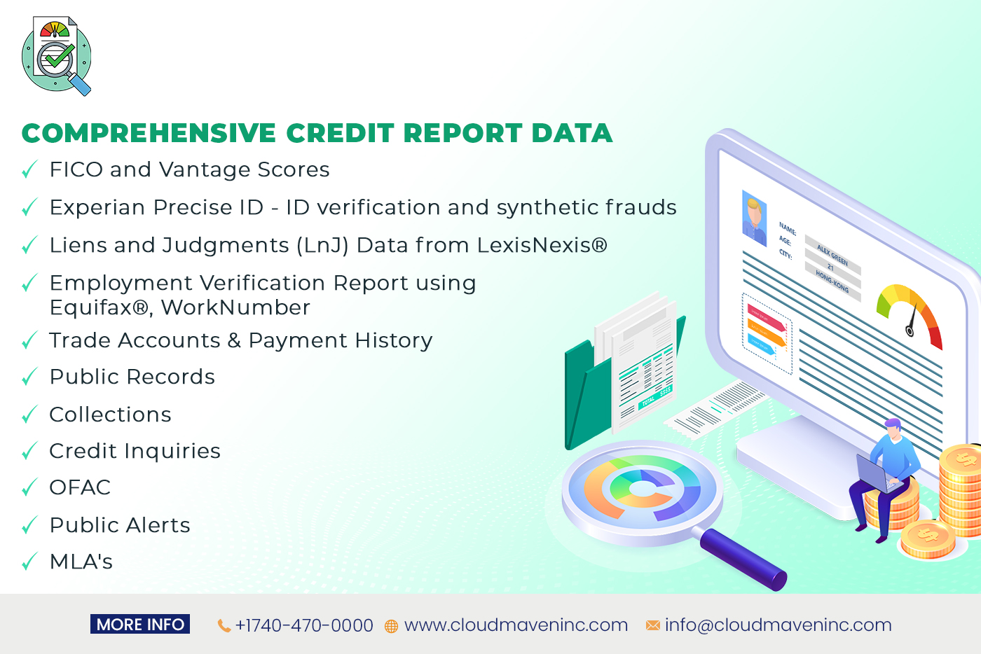 comprehensive credit report data