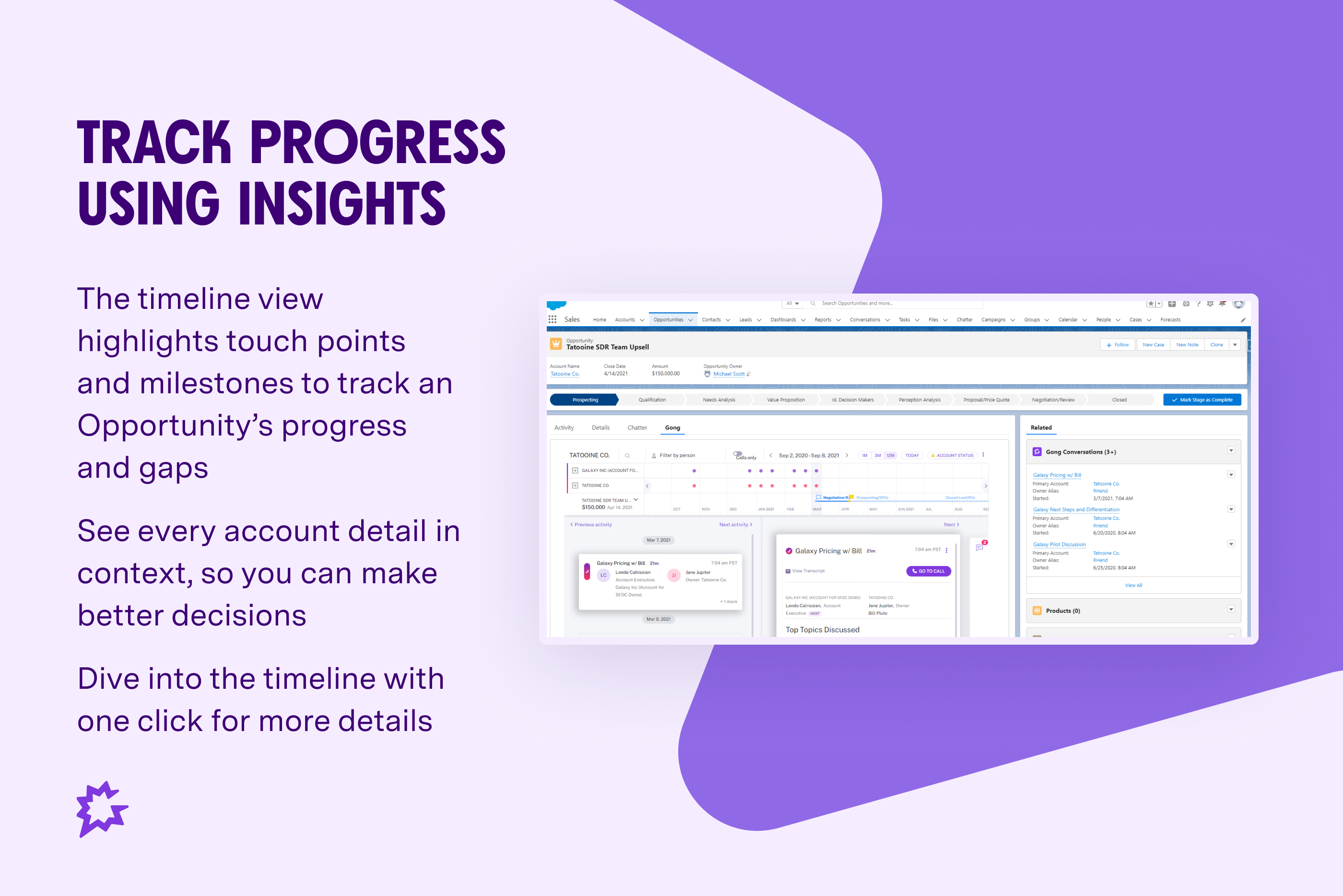 gong for salesforce appexchange