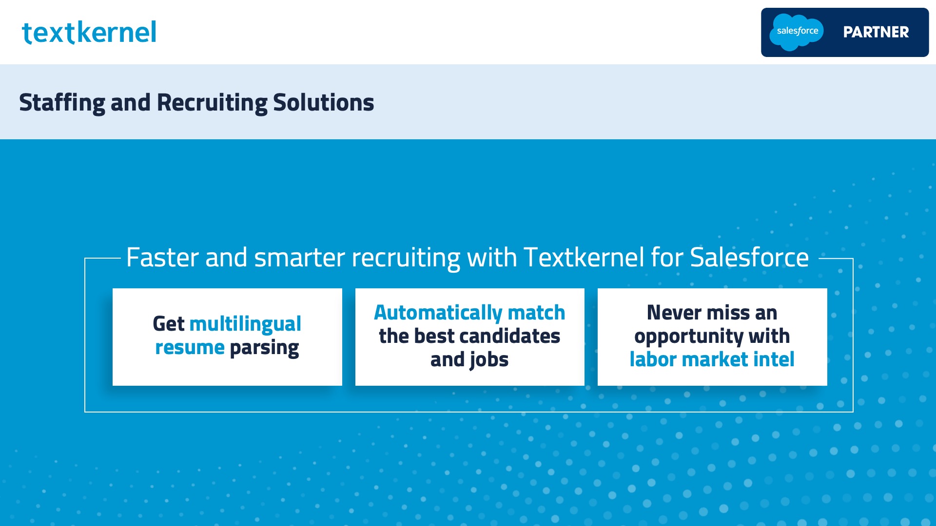 Recruiter CV parsing - Textkernel Saleforce Connector