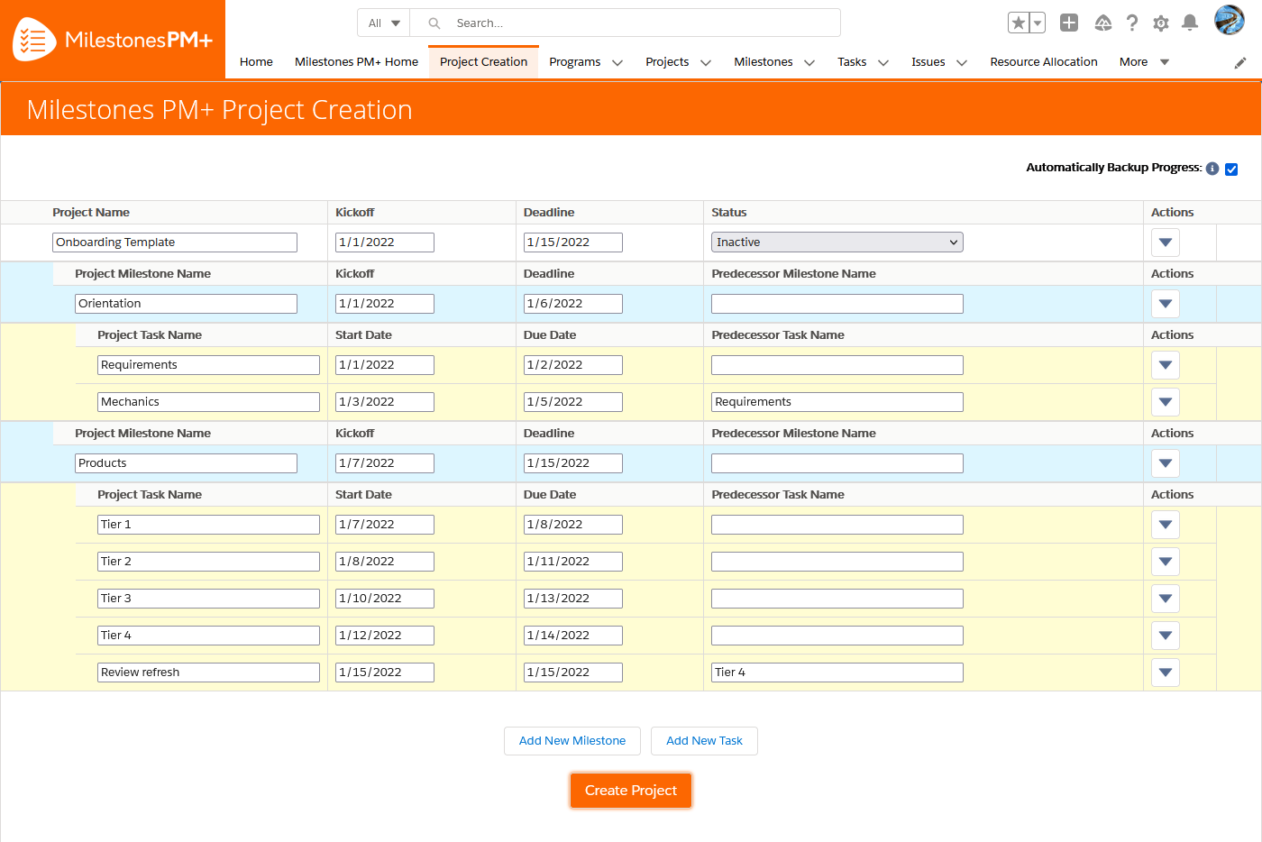 Milestones PM+ Free Edition - Customizable Project Management