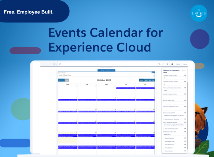salesforce labs exploration how bring a customized event calendar to