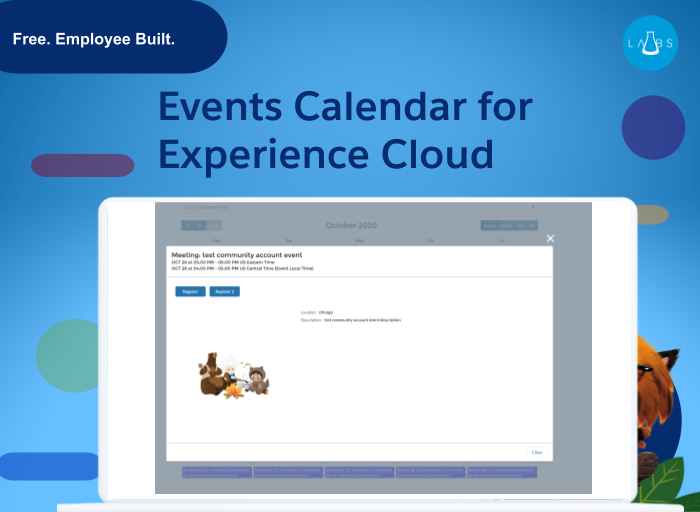 Events Calendar for Experience Cloud (Aura/LWR)