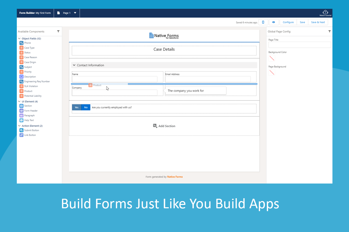 native form builder and external data entry web forms data collection