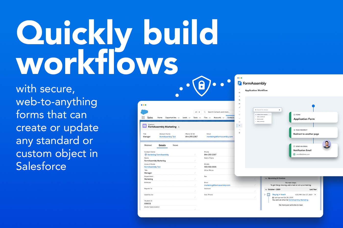 quickly build workflows with secure web to anything forms that can