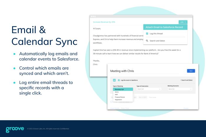 Groove Sales Engagement Platform (Salesforce sync for Gmail + Microsoft 365)