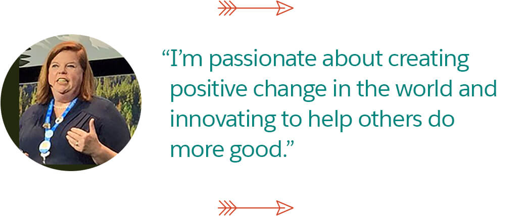 I'm passionate about creating positive change in the world and innovating to help other do more good.