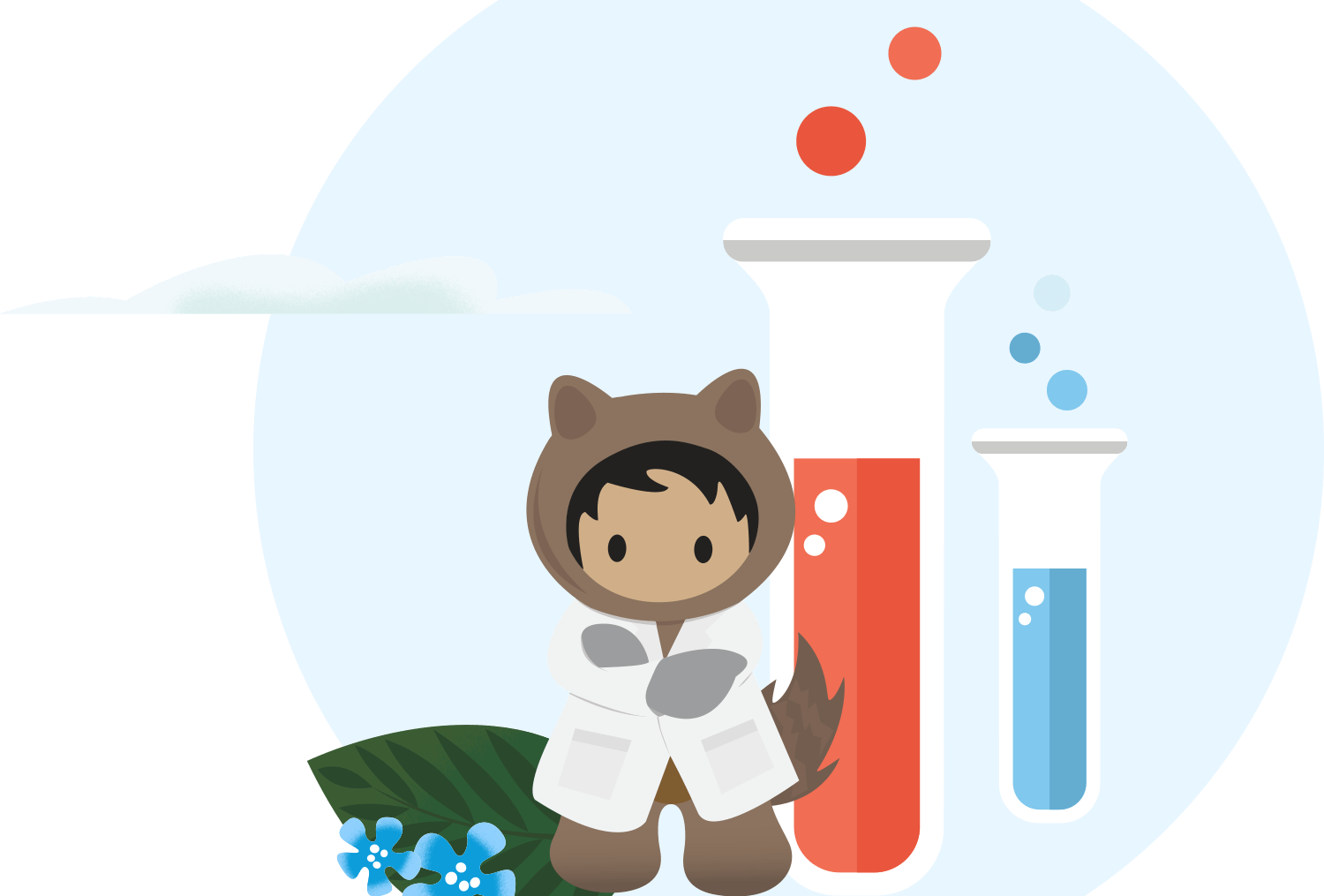 Astro in a lab coat